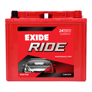 Exide DRIVE DRIVE100H29R 18Months(Full replacement)+18Months(Pro-Rata)